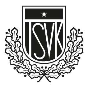 TSVK logo must-valge